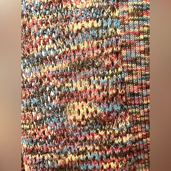 Susan Lawrence Lightweight Knit Sweater Cardigan Duster Flared Sleeve, size L - Picture 6 of 6